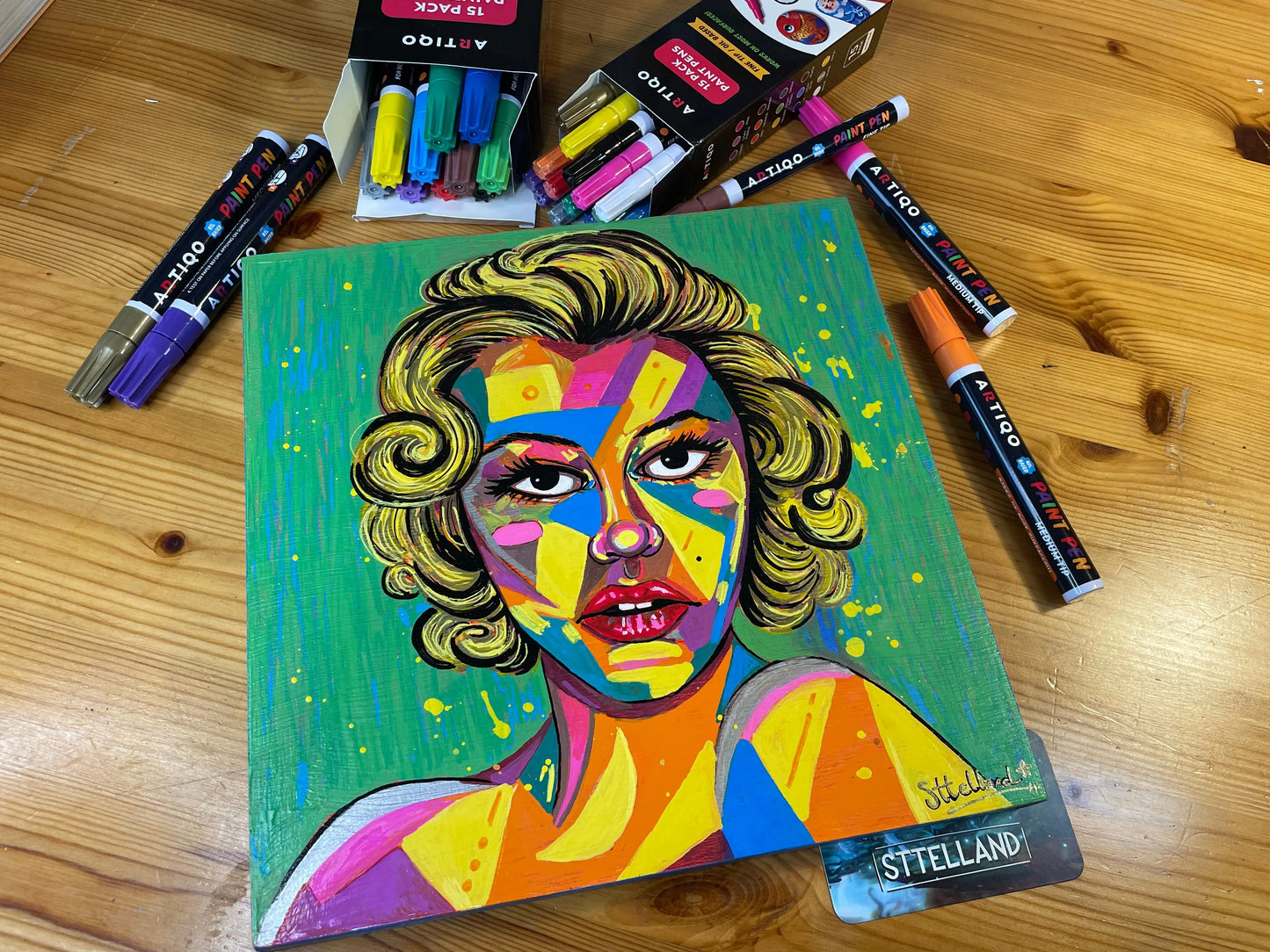 Marilyn Monroe Canvas - Original Painting Sttelland Boutique