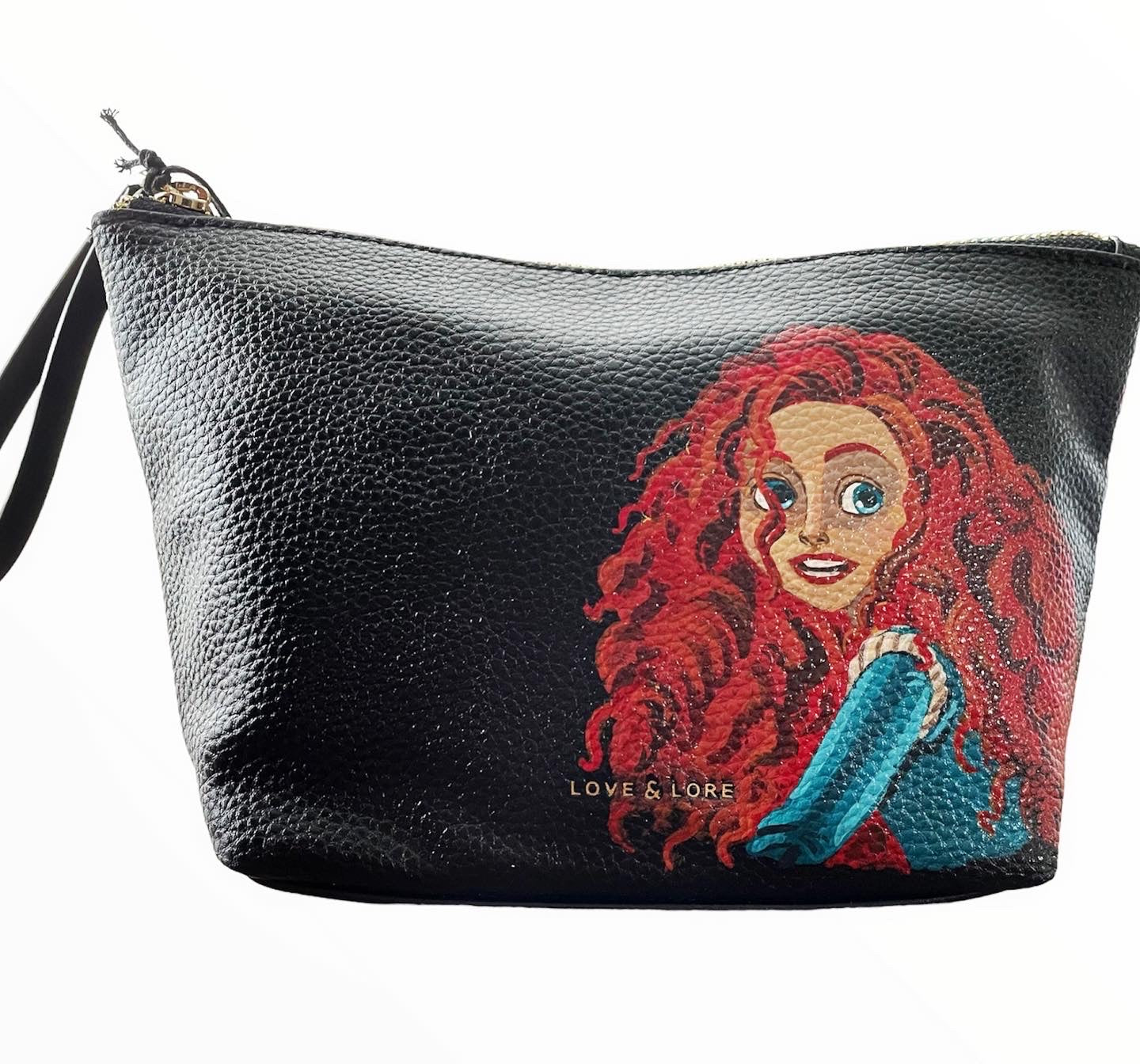 Brave Hand Painted Artwork - Brave and Bear design - Love & Lore Cosmetic bag Sttelland Boutique