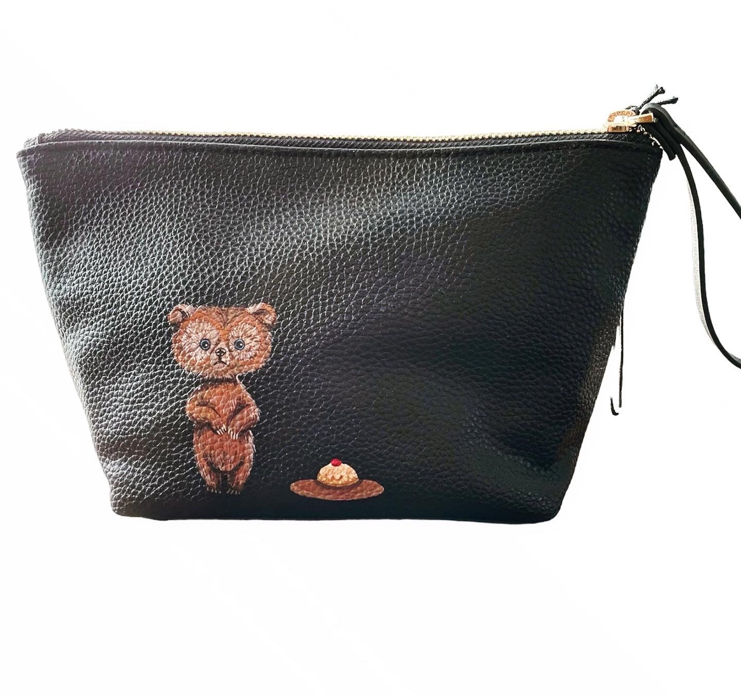 Brave Hand Painted Artwork - Brave and Bear design - Love & Lore Cosmetic bag Sttelland Boutique